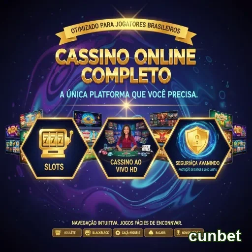 Jogador se divertindo com slots no cassino online cunbet